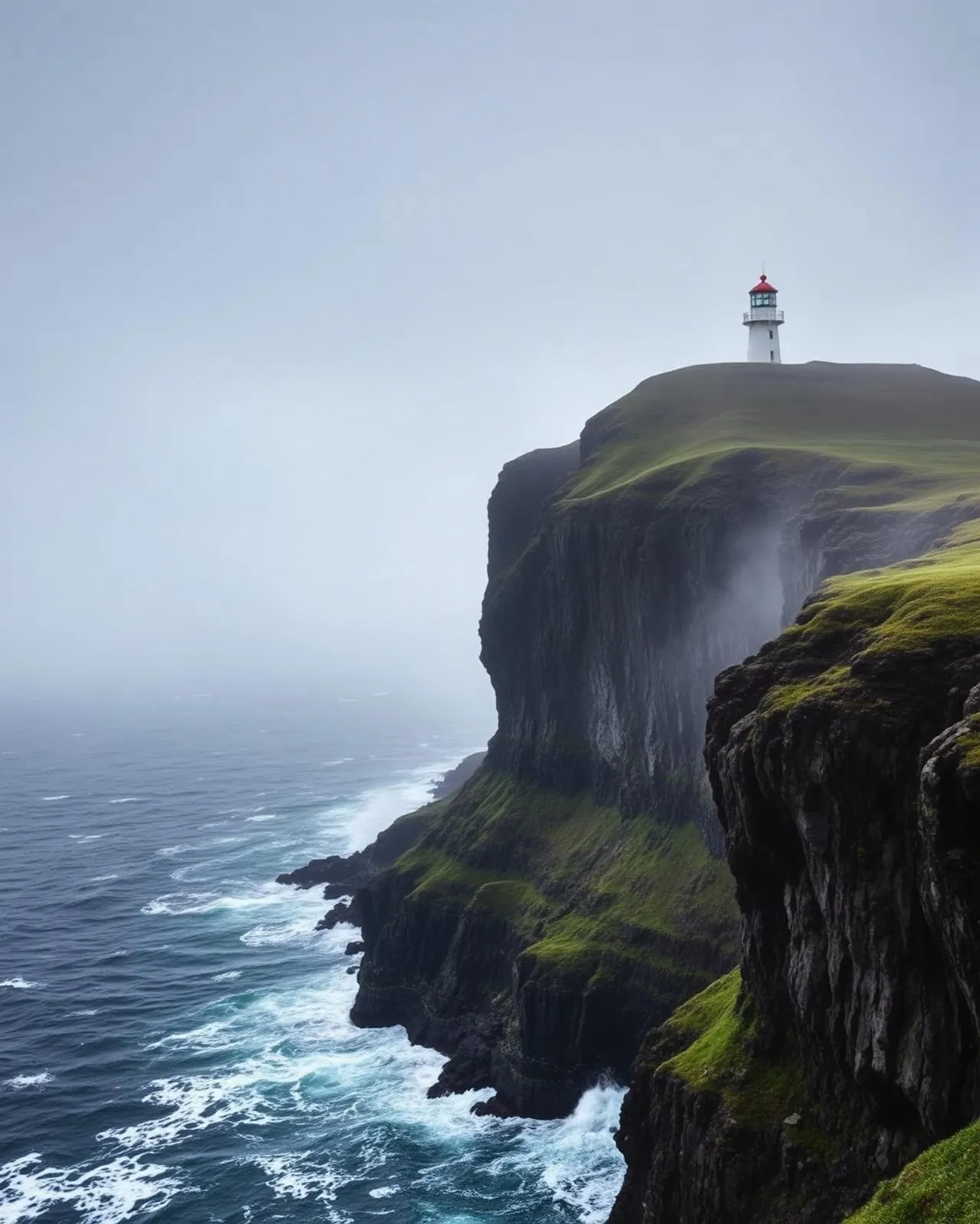 Foggy places in the Faroe Islands