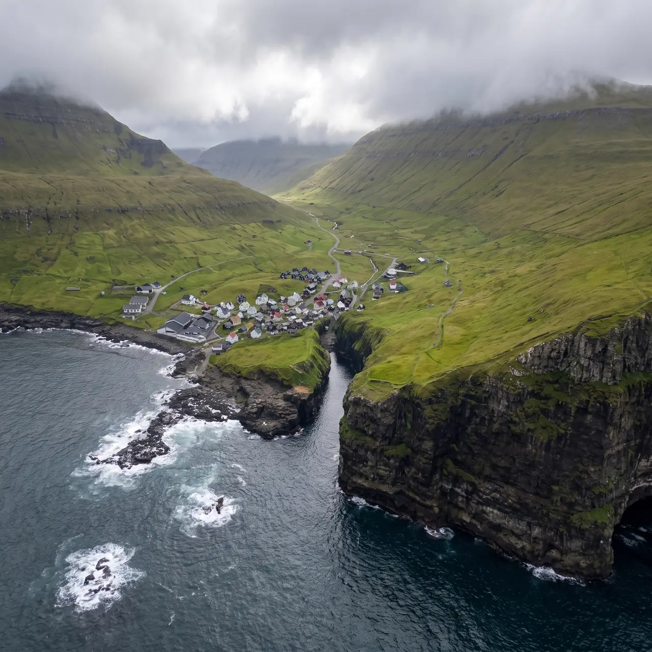 Aerial from the saddle