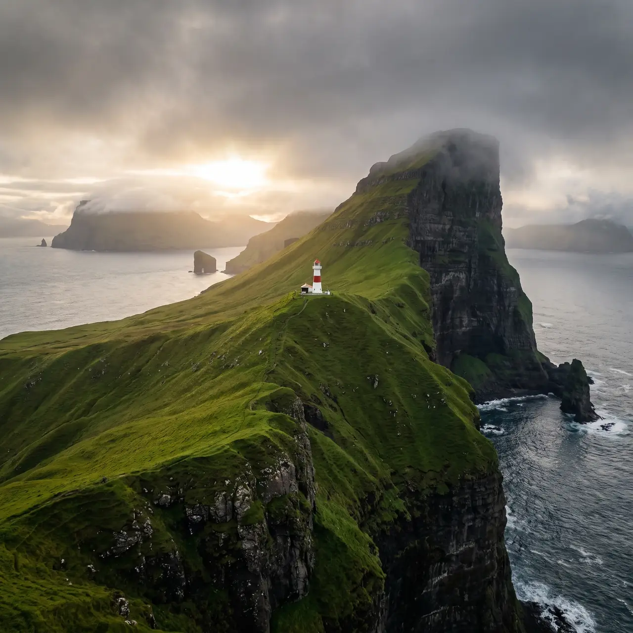 Aerial pass — easterly approach