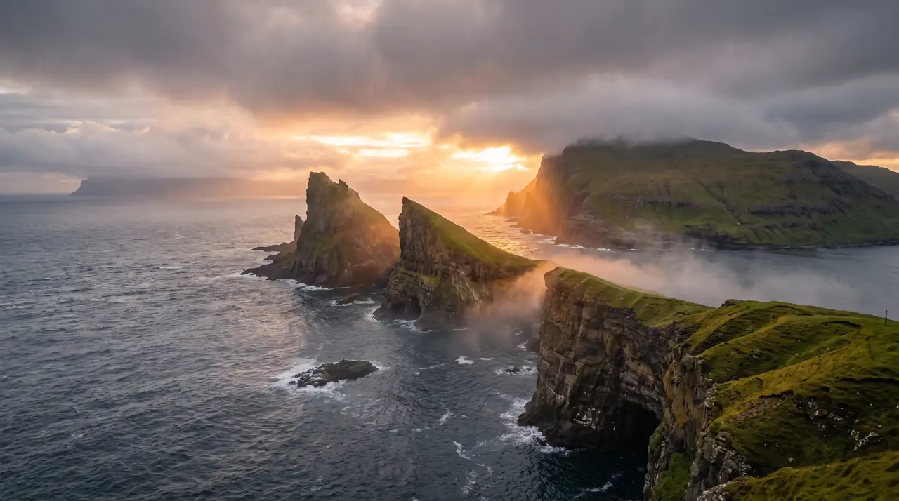 Evening light through the sound